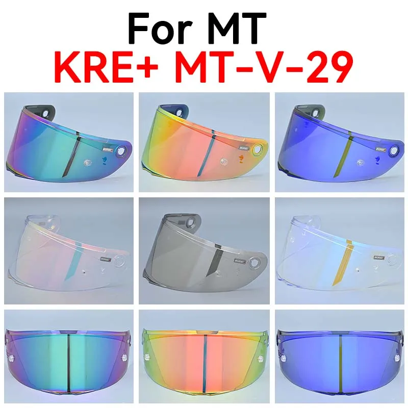 MT V29 Motorcycle Helmet Visor Lens For MT-V-29 KRE+ Replace Anti-UV Anti-Scratch Dustproof Wind Shield Motorcycle Accessories