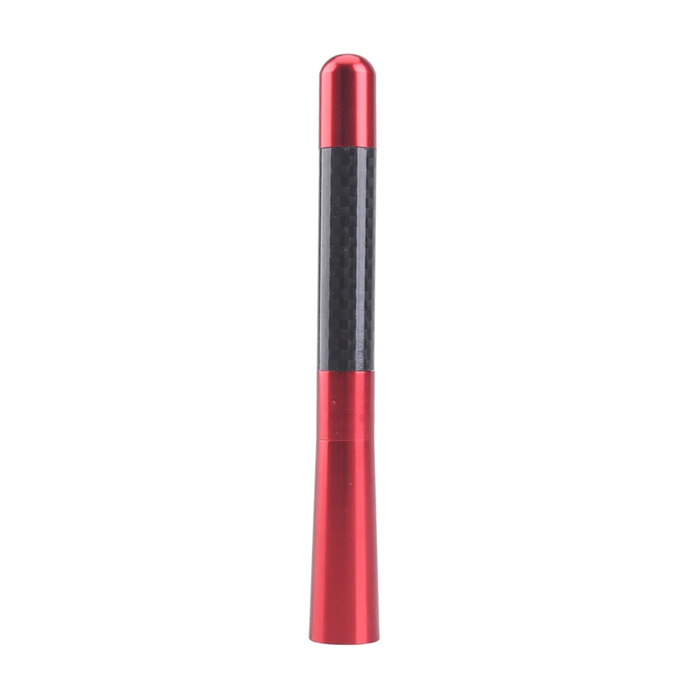 YOMI Uniwersalny maszt dachowy 12 cm Radio stereo FM/AM Antena sygnałowa Antena radiowa WRC WOLF Krótka antena z włókna węglowego — zdjęcie 2