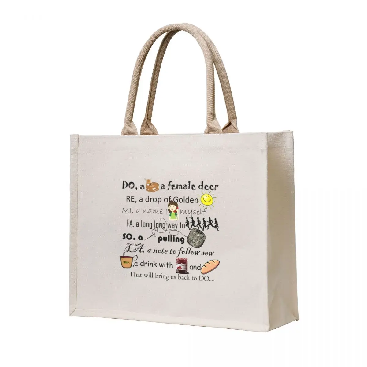 

Creative Musical DO-RE-MI design Tote Bag shopper bag women tote bag men canvas shopping