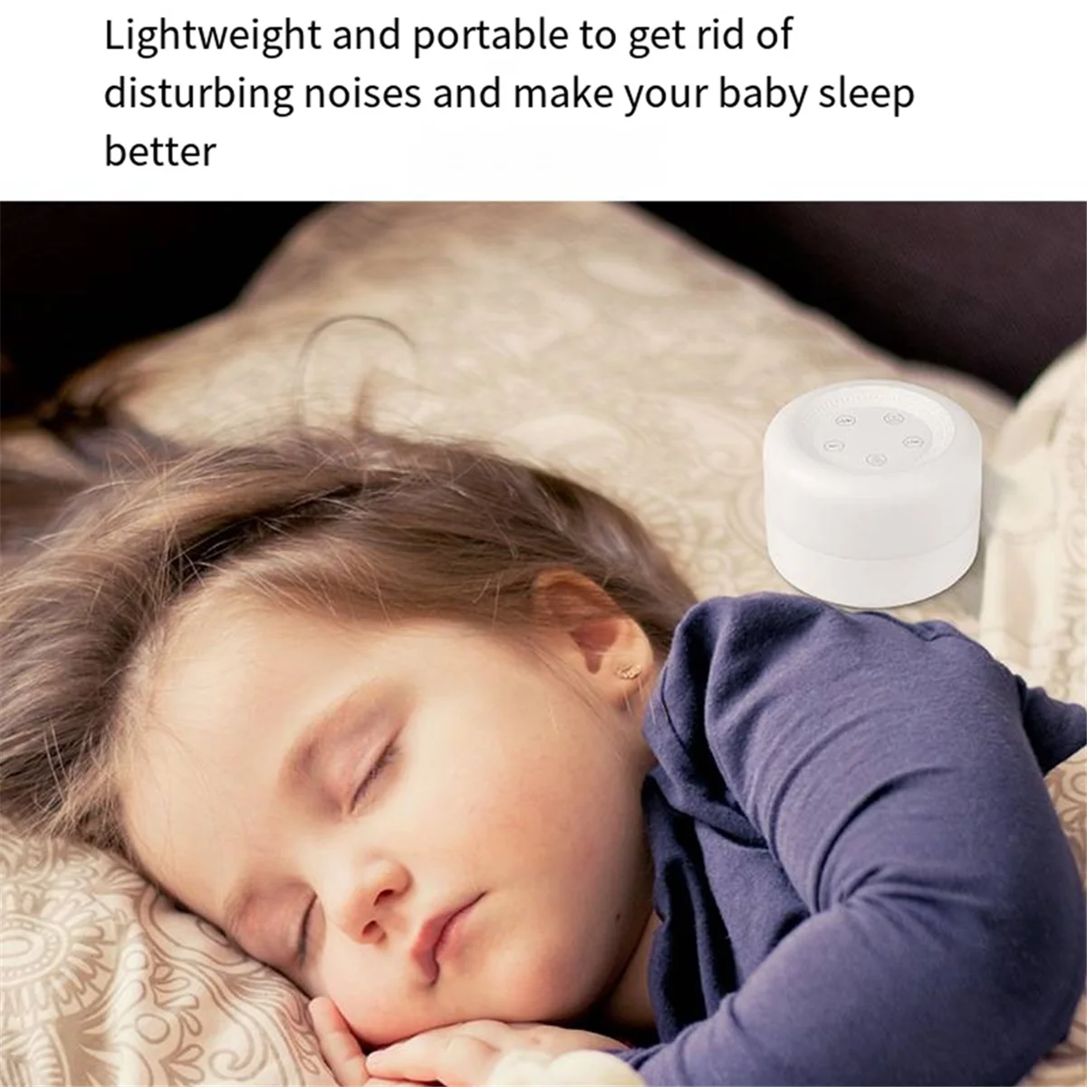 

New Colorful Music White Noise Sleep Machine With Sleeping Light White Noise Machine M1 White Noise Sleep Machine-A74Z
