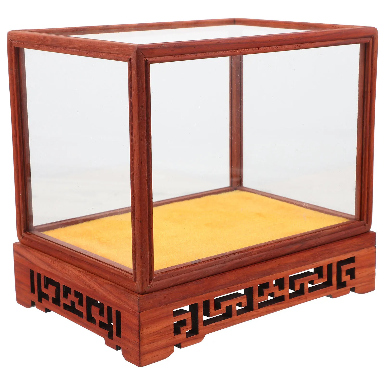

Glass Display Box Transparent For Collectibles Storage Organizer Case Household Decorative Showcase Cabinet Dust-Proof