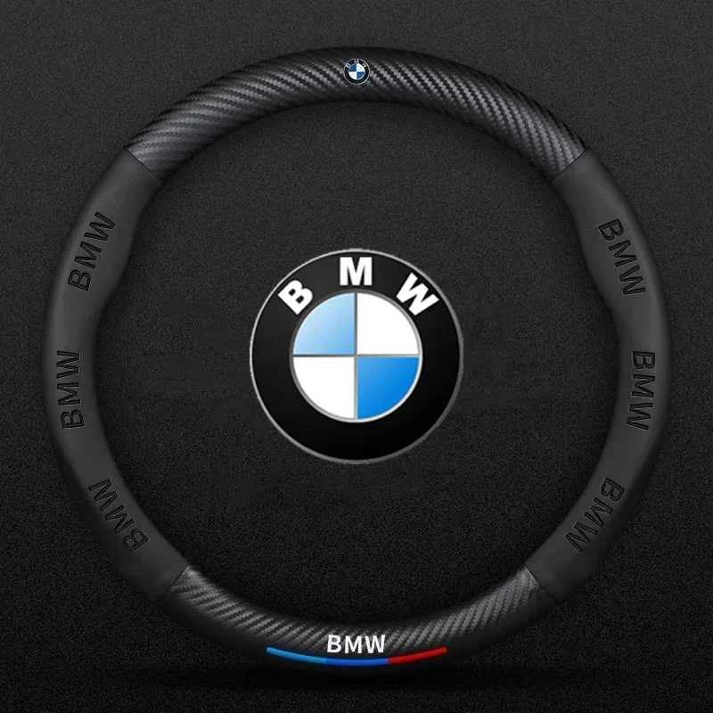 

Car Steering Wheel Cover with bmw logo For Bmw M Performance X1 X3 X5 X7 M2 M3 M4 M5 M6 E46 E90 E60 F10 F30 E39 E36 F20 E87 E88
