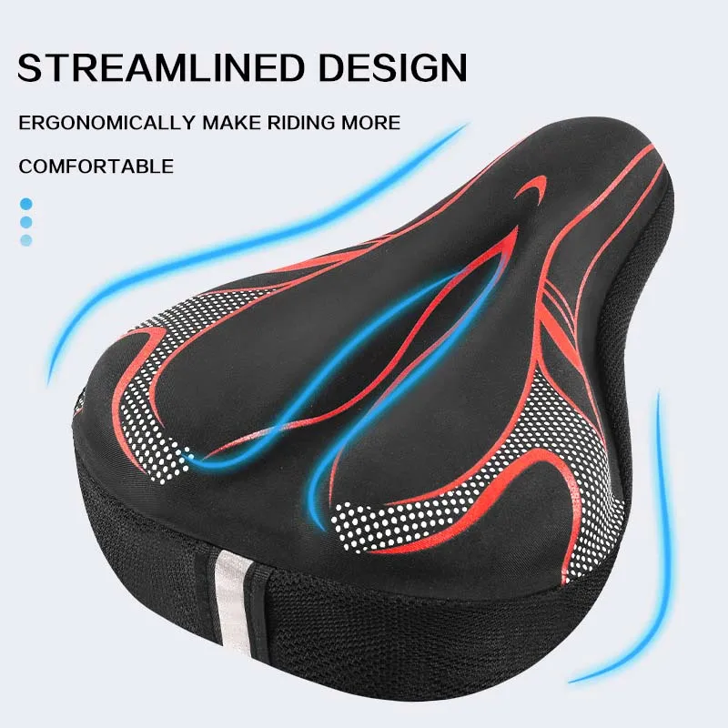 3D Mtb Saddle GEL Bicycle Seat Cover Men and Women Mtb Road Bike Bicycle Products Accessories Carbon Journey Parts Cycling