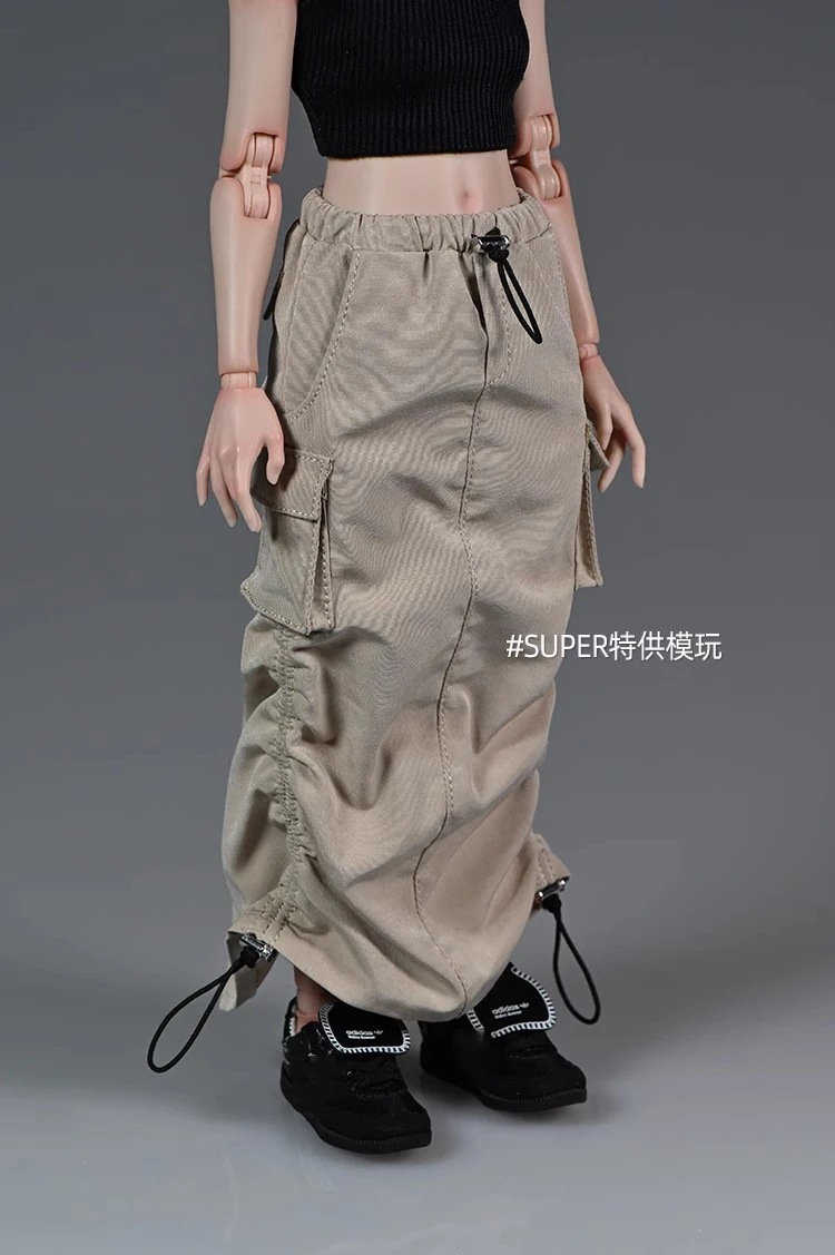 1:6 Scale Female Soldier Trendy Doll Overalls Function Long Skirts Clothes Accessories Model fit 12