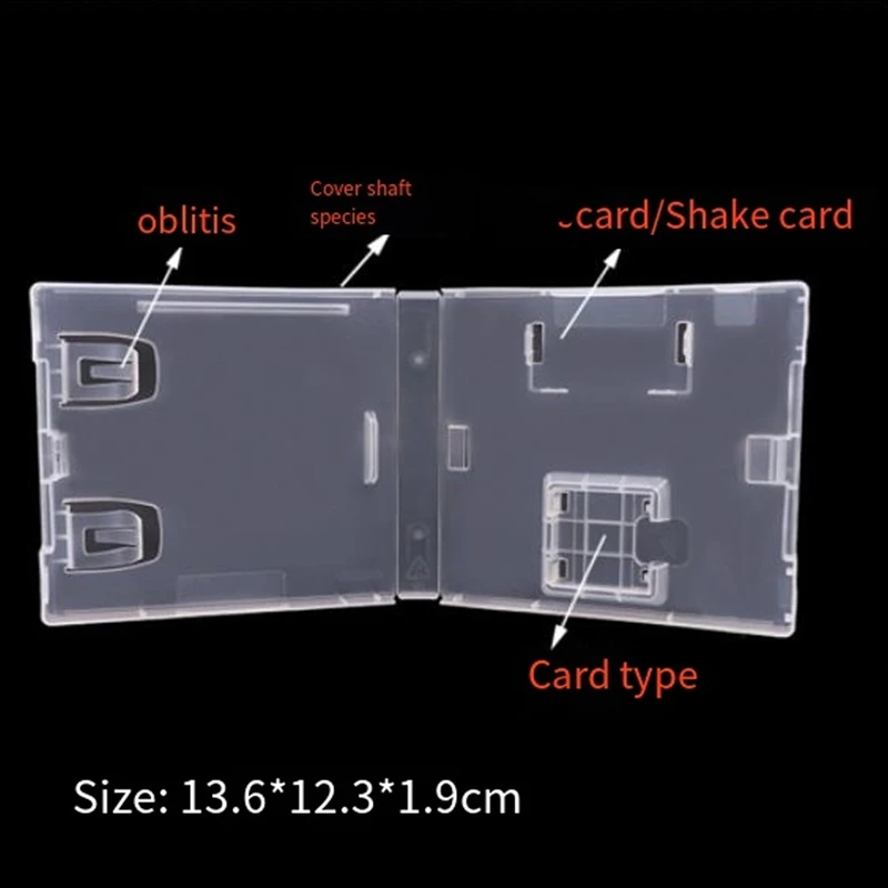 5PCS Game Card Cases Plastic Shell Protective Box Clear White Case For NDS NDSL Ndsi 3DS 2DS