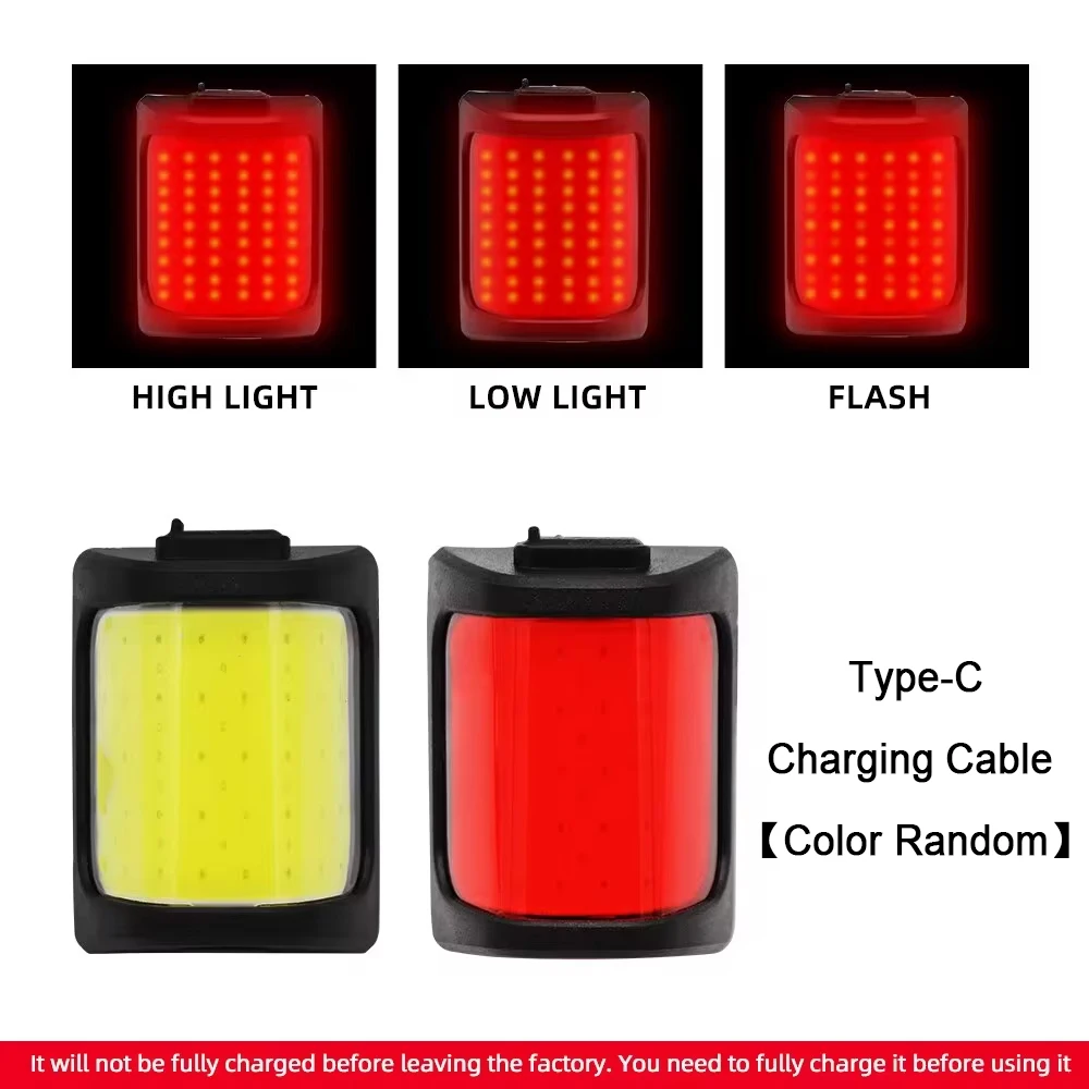 Bike Lights for Night Riding Bicycle Tail Light USB Rechargeable LED Lantern Warning Light Rear Easy to Install Cycling Lamp