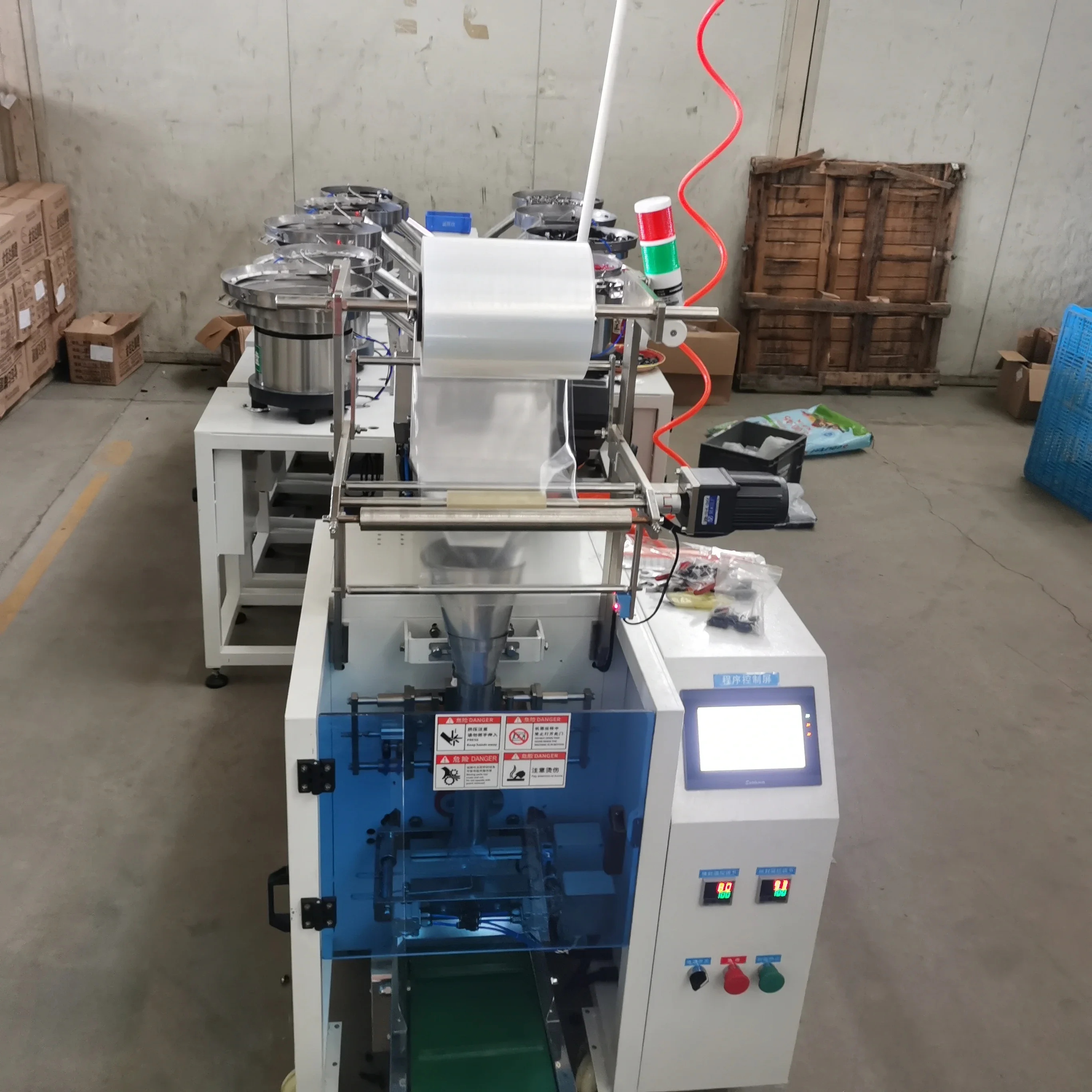 Automatic Electric Vibratory Feeding Equipment Customized Nuts Vibrating Bowl Feeder