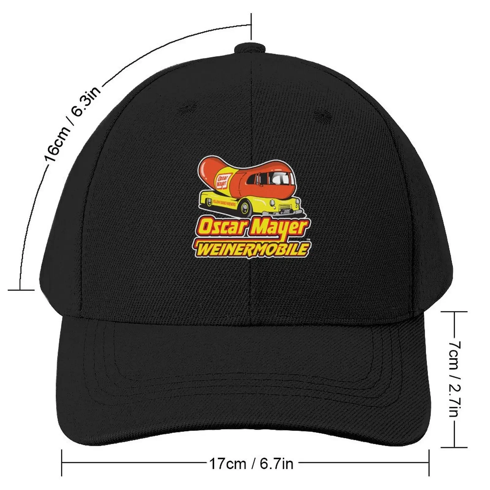 Oscar Mayer Wienermobile Baseball Cap black Luxury Brand Bobble Hat Golf Men Women's