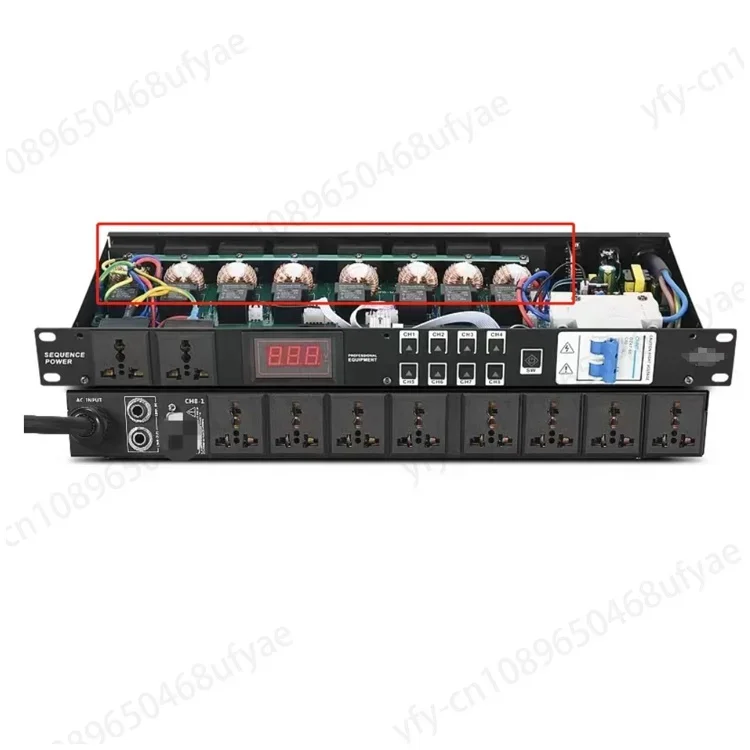 SR-828 Power sequencer With air switch 8+2CHANNEL sequencer