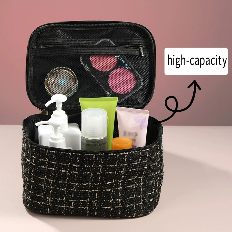 47Pcs Makeup Brush Set Chic Fragrance Style Beauty Tools Kit Portable Travel Cosmetic Bag Puff Toiletry Makeup Accessories Set