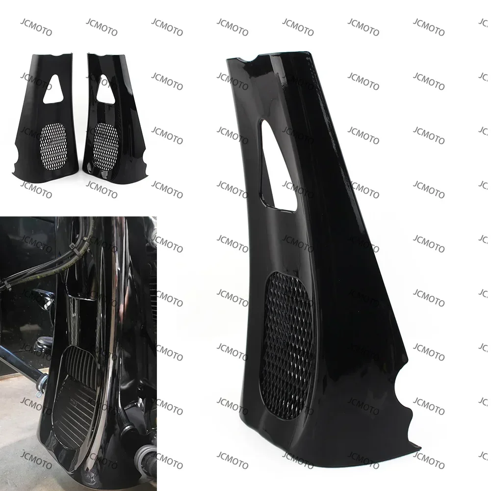 For M8 Harley Davidson Touring Road Street Glide 2017-up Motorbike Accessories Stretched Chin Spoiler Scoop ABS