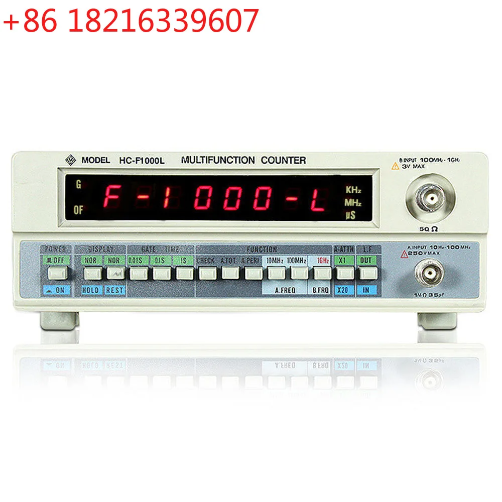 YAO Frequency Meter 1G Frequency Crystal Oscillator Signal Counter Test 8 Led Display HC-F1000L