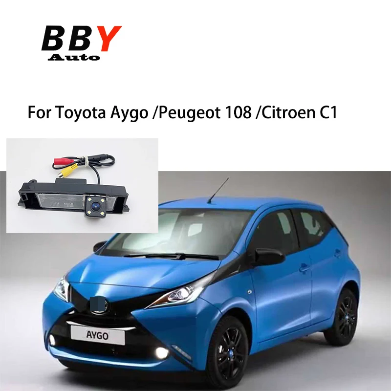 

RearView Camera For Toyota Aygo/Peugeot 108/Citroen C1 reverse license plate camera/AHD 720P Rear View Camera housing kit