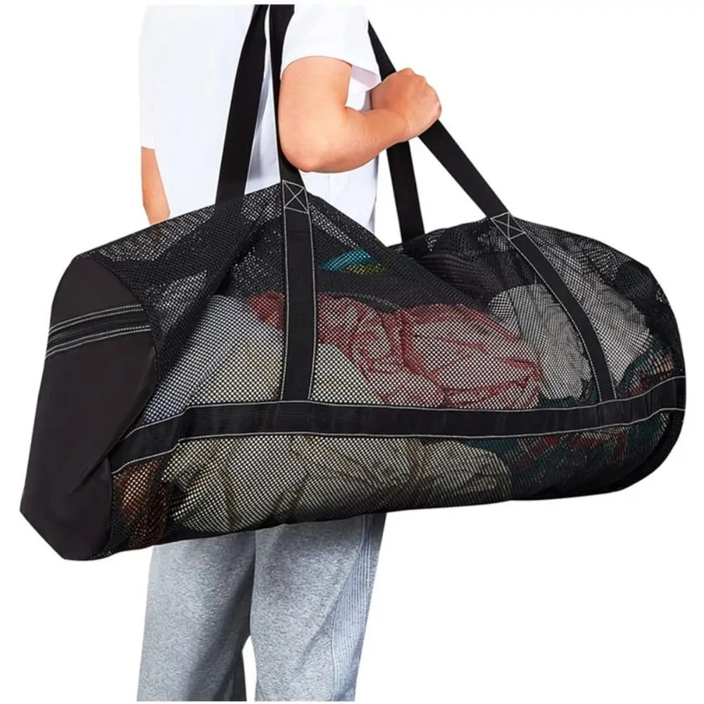Portable Large Capacity Mesh Diving Bag Duffel Bag Foldable Swimming Gym Bag Dry Bag Nylon Surfing Snorkeling Bag Travel Beach