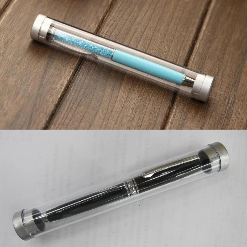 090F Прозрачный цилиндр для корпуса для хранения ручек, организатор канцелярских канцелярских товаров Организатор школьного