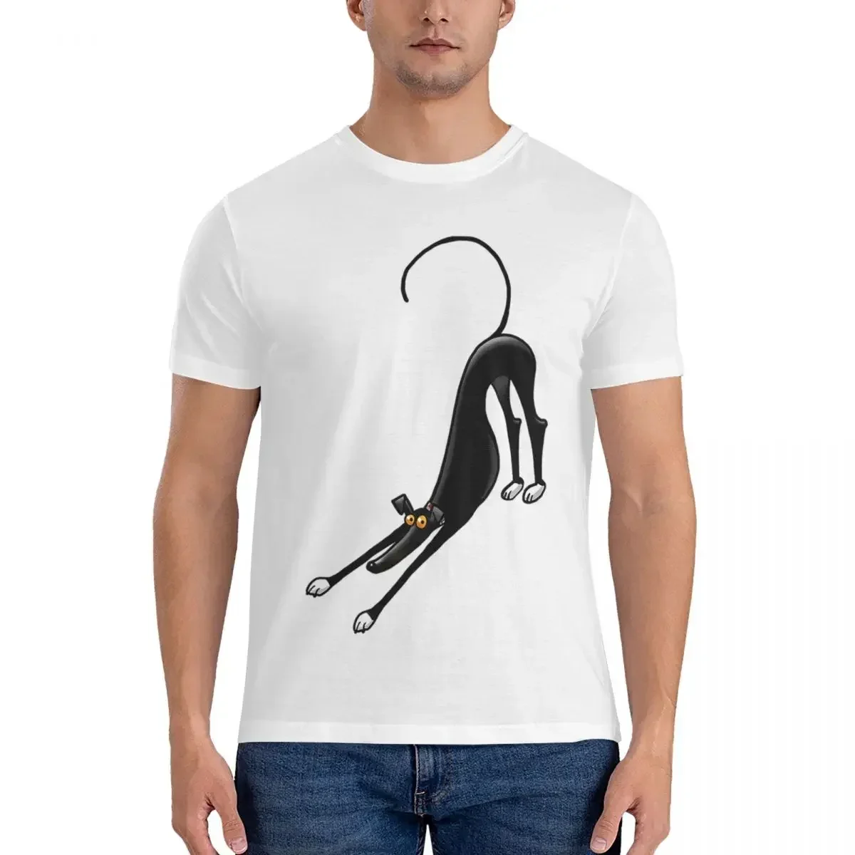 Bowdown Hound 100% Cotton T-shirt Male Oversized T Shirts Men O-Neck Short Sleeve S-6XL