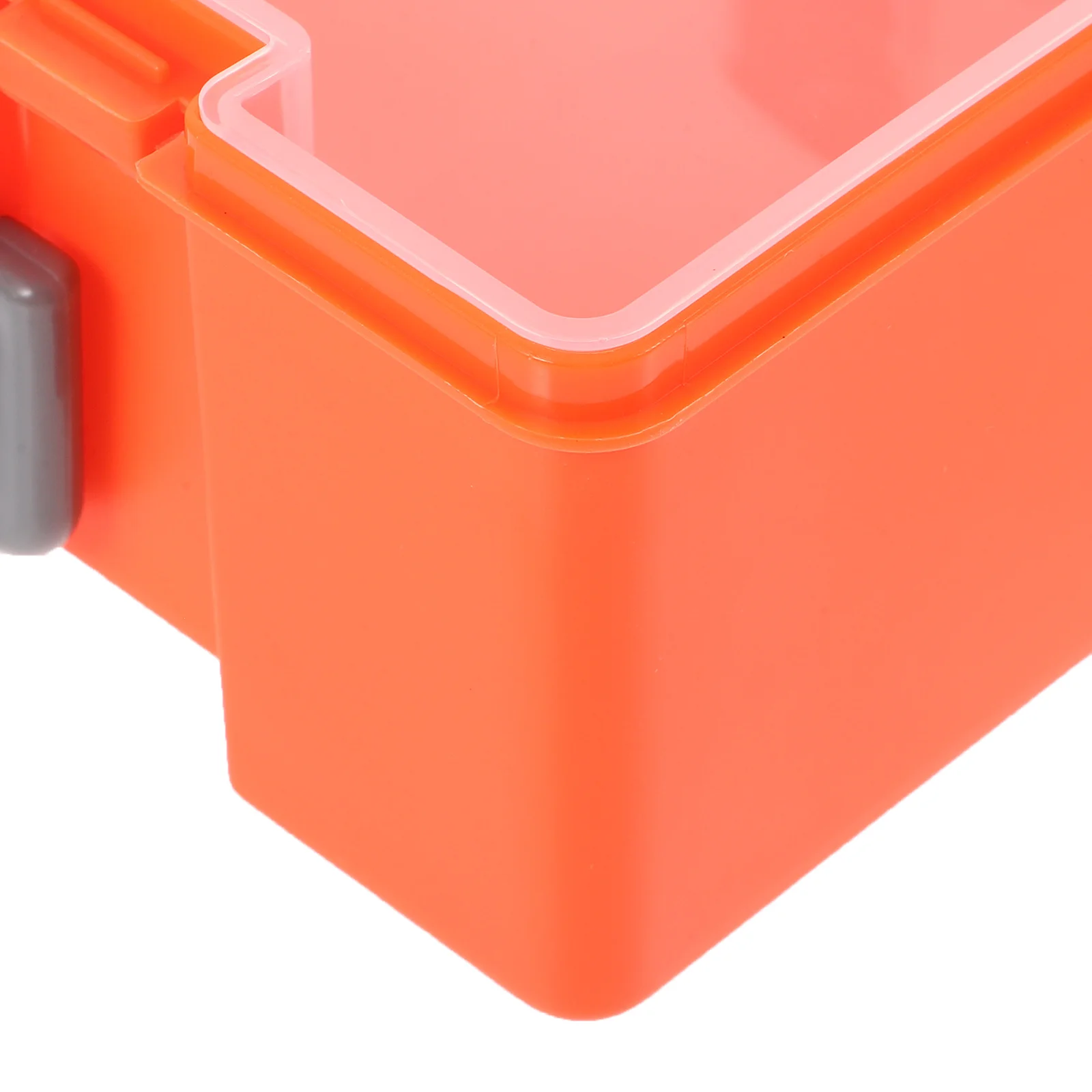 Plastic Parts Organizer Boxes Electronics Components Supplies Orange Color Tray Rectangle Storage Tool Box Home Use