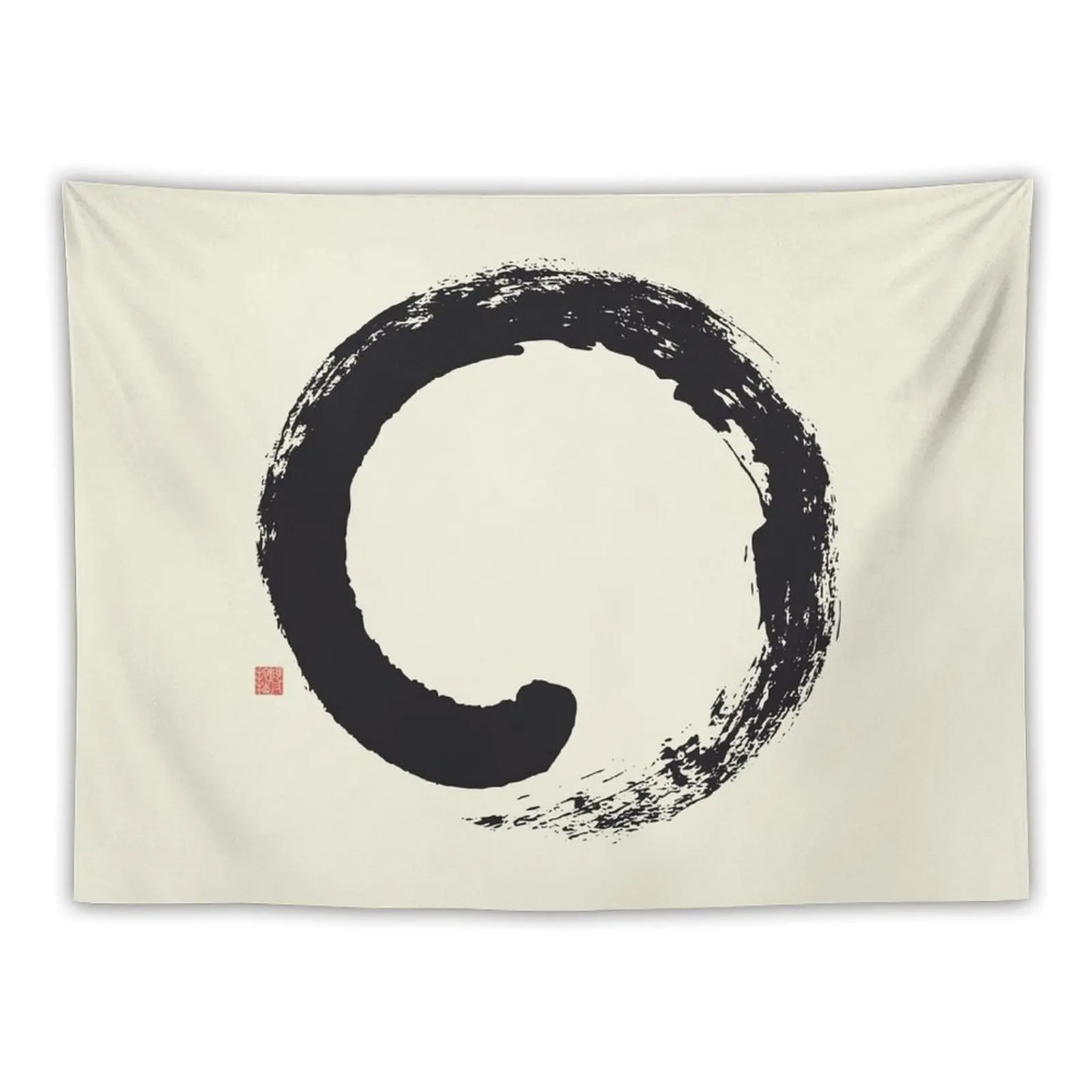 

Ensō / Japanese Zen Circle Tapestry Wall Coverings Home Decor Aesthetic Wall Tapestries Wall Hanging Decor Tapestry