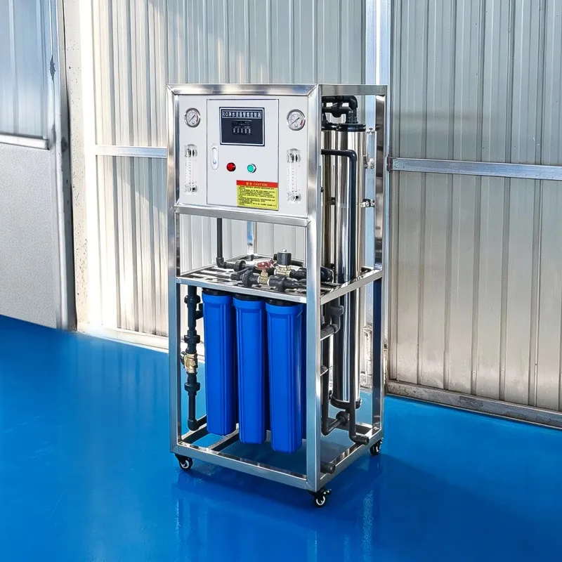 Commercial RO Open Type No Tank Stainless Steel Membrane 500L/Hour Reverse Osmosis Filtration System PLC Pump