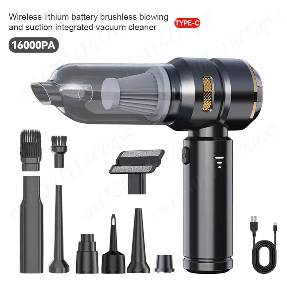 Car Vacuum Cleaner Powerful Air Duster Brushless Motor High Power Cleaning Machine 3 Gears Handheld Cleaner for Car Home