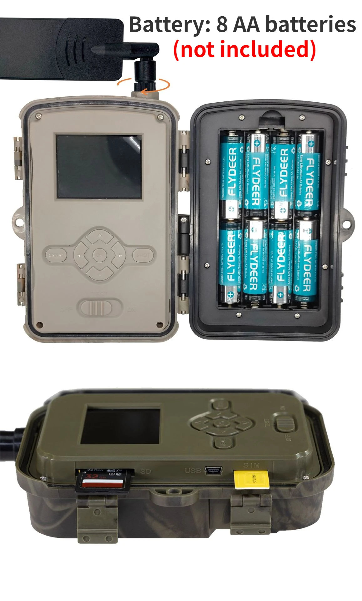 HC-935Pro 2K Outdoor 4G APP Hunting Camera Wireless 30MP Trail and Game Camera Infrared Night Vision Wildlife Animal Scouting