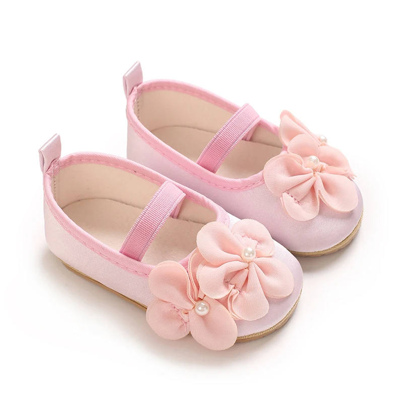 Cute Flowers Spring Baby Shoes Fashion Sweet Beauty Baby Princess Shoes Rubber Sole Anti slip Casual Walking Shoes