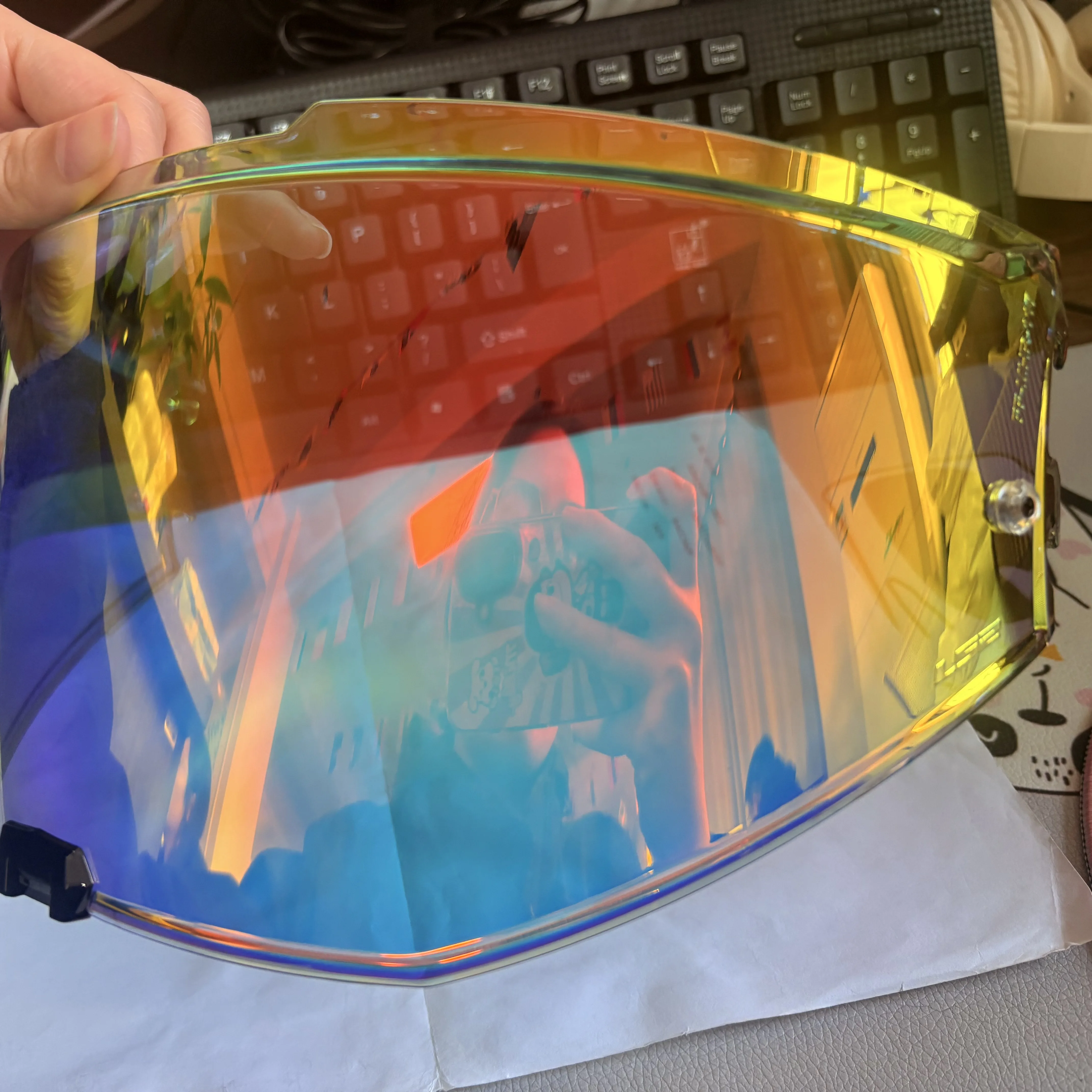 Ls2 Ff910 Advant II خوذة دراجة نارية رؤية LS2 FF910 مسدس إلكتروني عدسة حمراء أصلية حاجب من الشمس Capacete Ls2