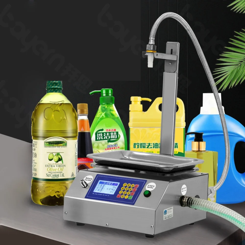 For Perfume Cosmetic Beverage Water Honey Oil Liquid Automatic Weighing Bottle Tube Can Package Filler Filling Machines Price