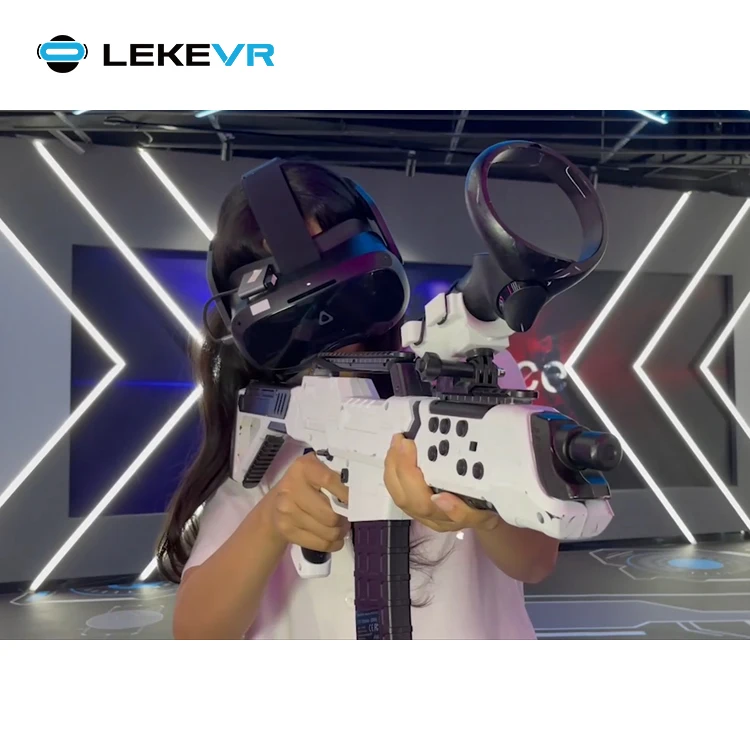 LEKE VR Free Roam Game Walking Platform 9d الواقع الافتراضي مركز اللعب الداخلي مساحة كبيرة متعددة اللاعبين أركيد الساحة #4