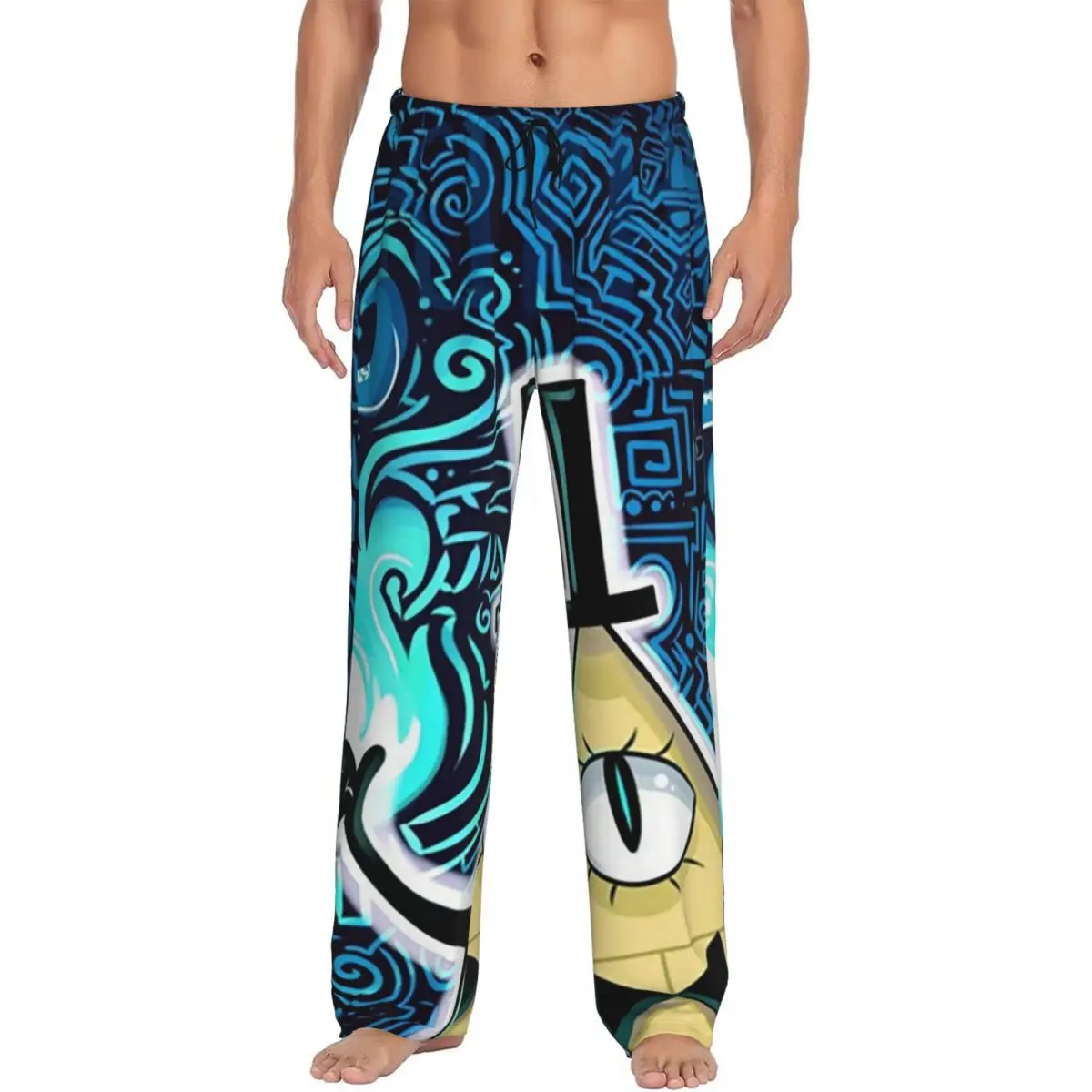 

Пижамные штаны с рисунком Gravitys Falls на заказ, мужская одежда для сна, штаны для сна с карманами