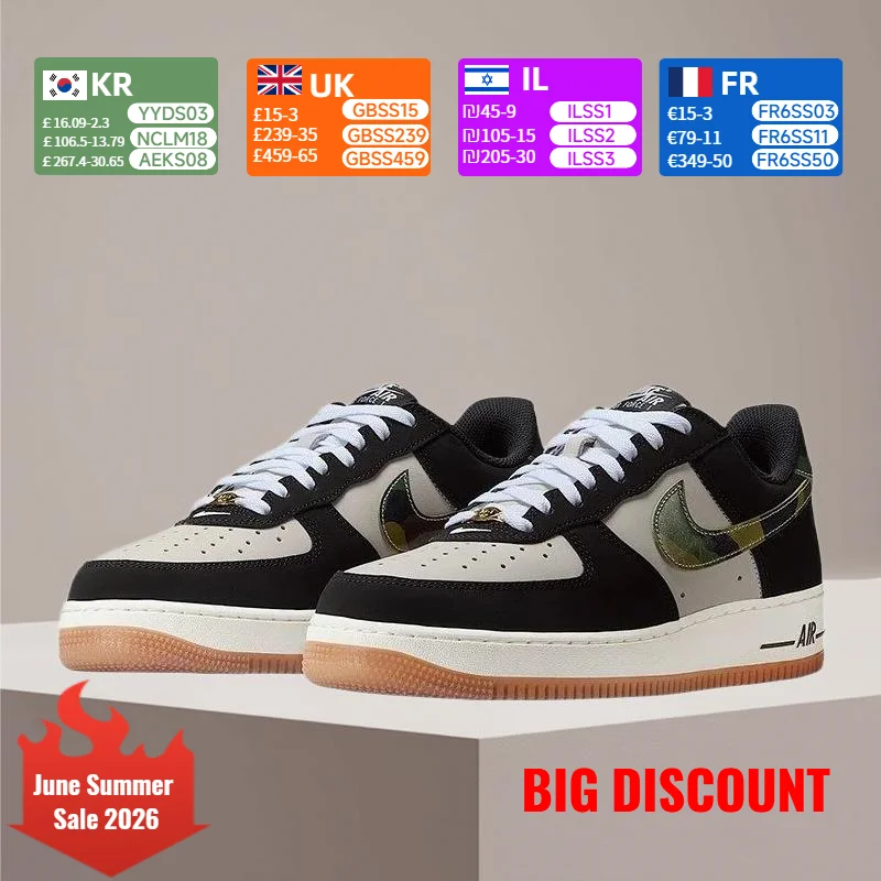 

Nike Air Force 1 Low-Top Slip-Resistant, Durable, Cushioned Classic Versatile Fashionable Sports Casual Sneakers HQ1967-100