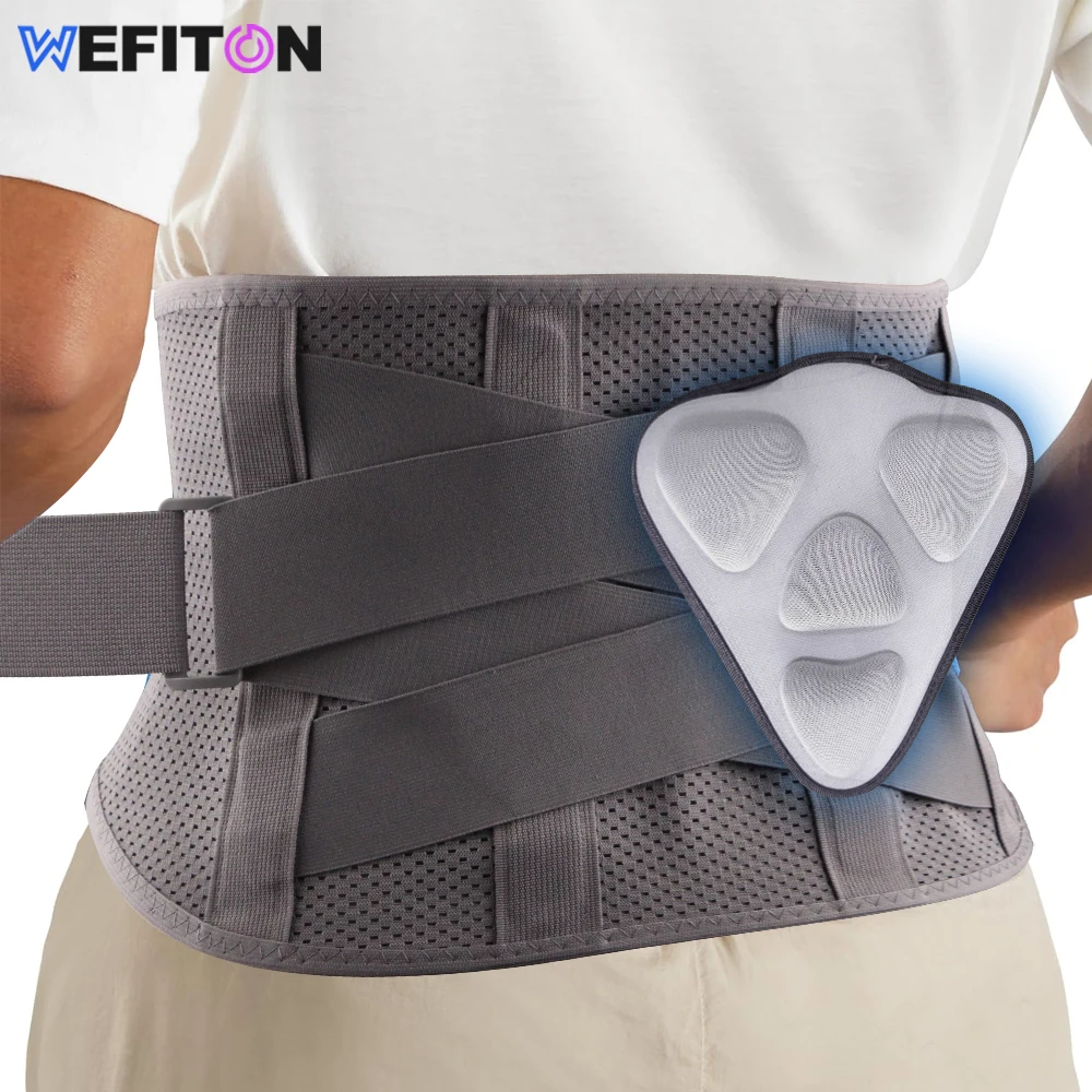 1PC Back Brace for Lower Back Pain Relief with 4 Stays,Lumbar Support Belt with 3D Lumbar Pad for Heavy Lifting & Sciatica Pain