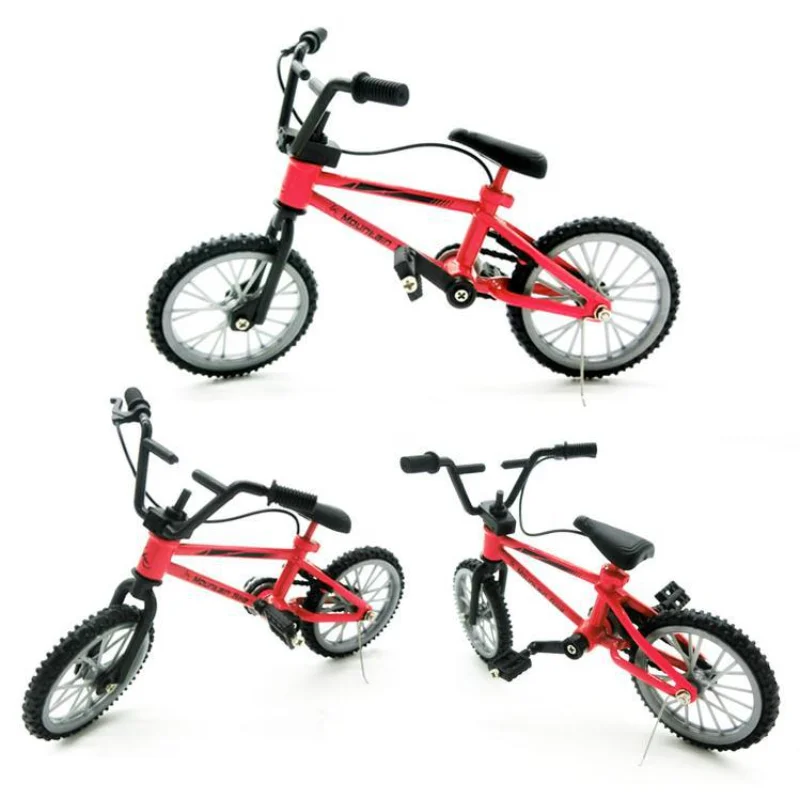 Mini Finger Bicycle Toys Alloy Miniature MTB Bike Model DIY Creative Simulation Mountain Cycling Kids Educational Gift Funny Toy