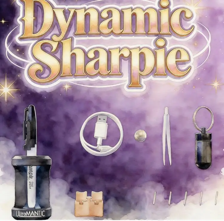 Dynamic Sharpie By ULTRAMantic Remote Controlled Pen Mentalism Magic Tricks Close Up Magia Props Illusions Stage Mind Control