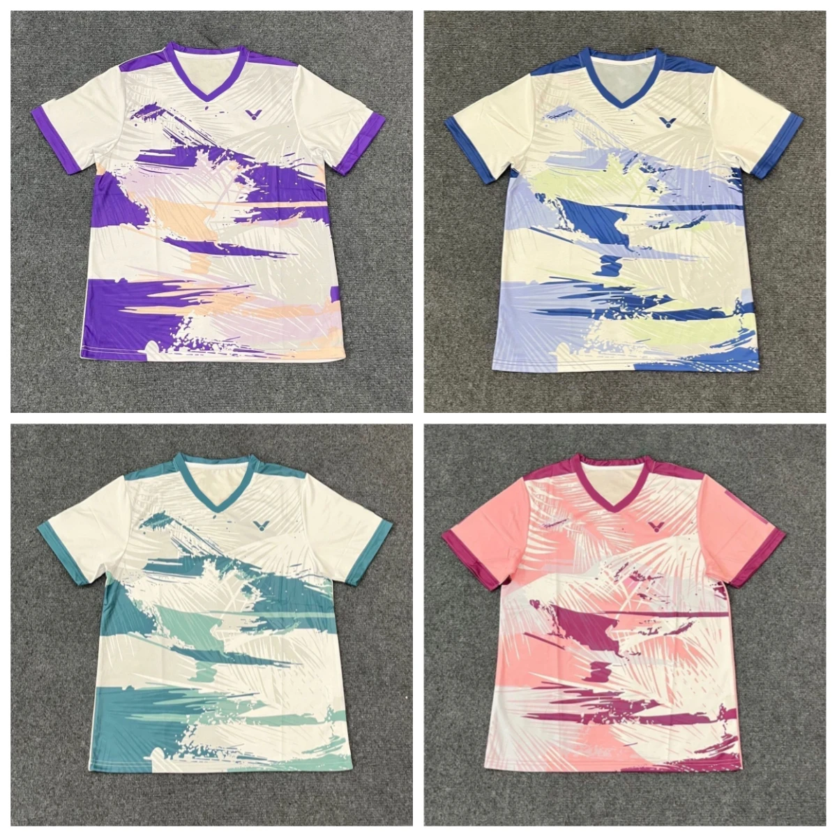

VICTOR 2025 Summer New Badminton Jersey Sports Competition Short Sleeve Breathable Competition Training Casual T-shirt