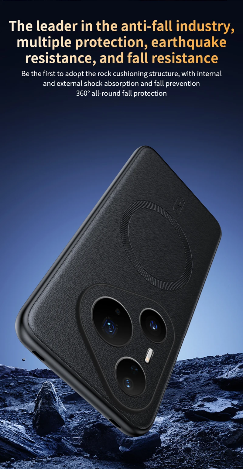 Für Huawei Pura 80 Pro Hülle Magnetische Leder-Schutzhülle Hochwertige Anti-Fingerabdruck Rutschfeste PC+TPU – Detail 15