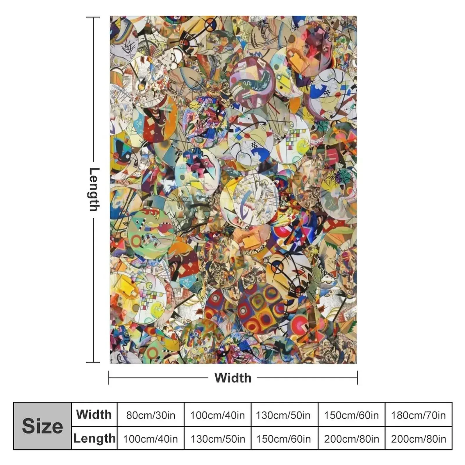 Wassily Kandinsky Throw Blanket Hairys Thins Blankets For Bed Decorative Sofas Soft Beds Luxury Blankets