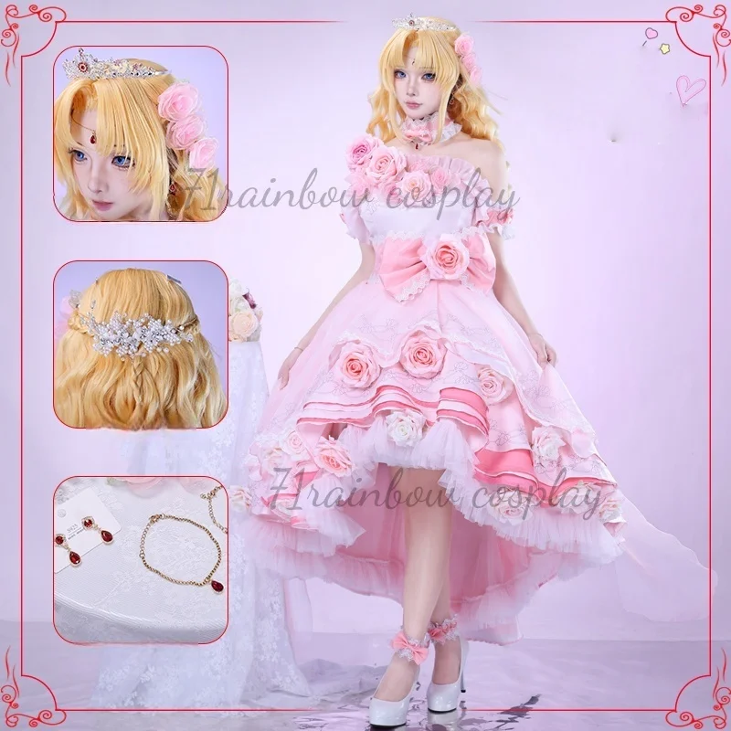 أنيمي الذي جعلني أميرة SIYA تأثيري حلي ملابس عيد الميلاد فستان زي سيا ازياء تأثيري