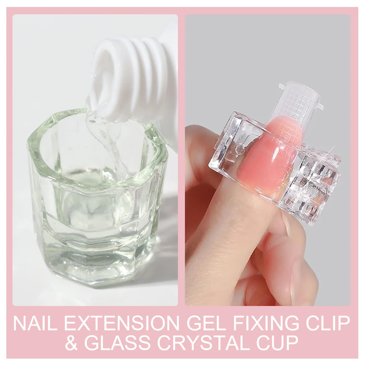 LIMEGIRLエクステンションネイルUVジェルポリッシュセット、ネイル用UVポリアクリルニスキット、マニキュアセット、144個のクイックビルディングモールド付き