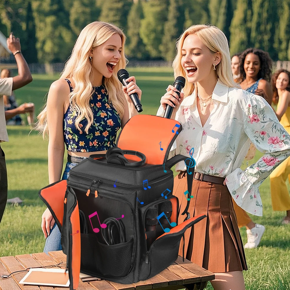 For Bose S1 Pro/Pro+ Wireless Speaker Storage Bag Large-Capacity Microphone Cable Storage Backpack Breathable Audio Accessories