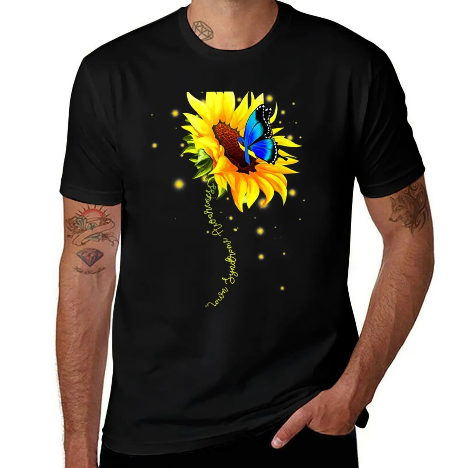 Syndrome Sunflower T-Shirt Soft Cotton Print T-Shirt