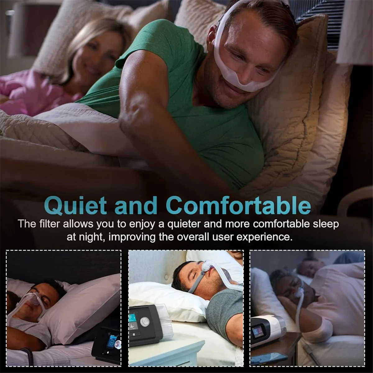 Paquete de 40 filtros de repuesto para la serie Airsense 11 Supplies, filtro desechable ultrafino para máquina CPAP