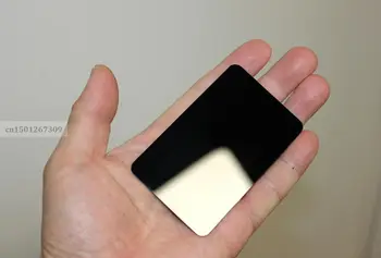 นามบัตรพลาสติกพีวีซีสีดำเคลือบเงาสำหรับงานแกะสลักเลเซอร์-ความหนา0.6มม.