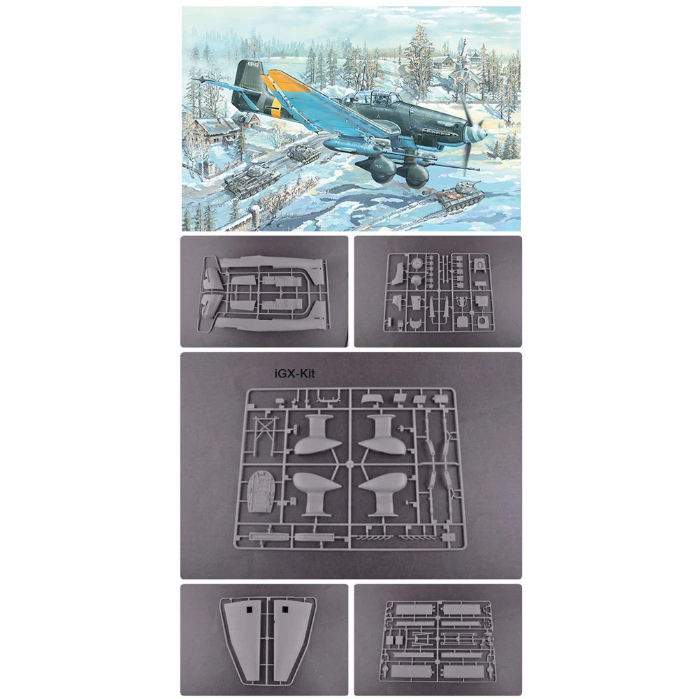 

Trumpeter 02425 1/24 Scale JU87 JU-87 JU87G Ju-87G-2 Stuka Div Bomber Plane Aircraft Assembly Plastic Model Building Kit