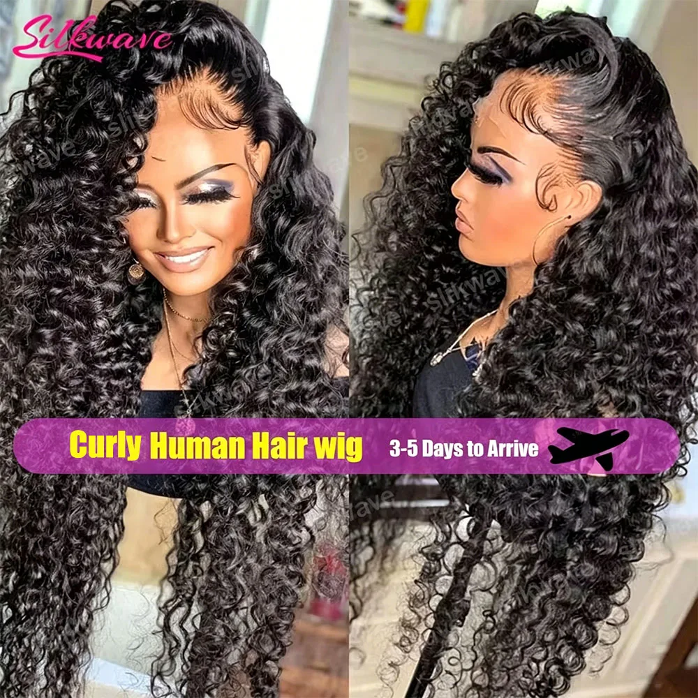 

Slikwave Curly Baby Hair Lace Wigs Human Hair 200 Density 13x6 Hd Lace Frontal Wig Deep Wave 13x4 Lace Front Human Hair Wigs