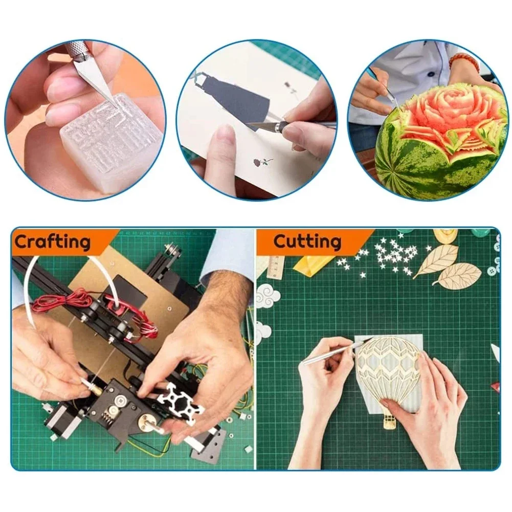 13 Stück Metalls chnitz schneider Stift Stil Kunst Siegel schneiden manuelle Kombination Papiers ch neiden rutsch feste Gadget DIY Reparatur werkzeuge