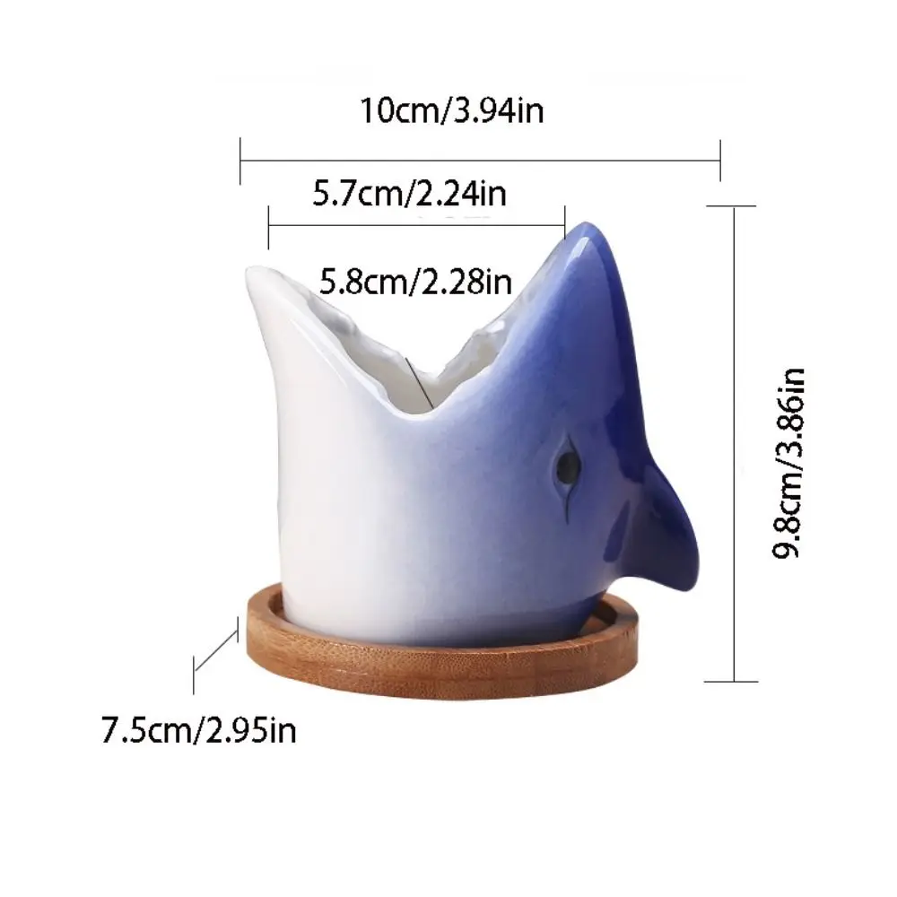 Bloemstuk Container Keramische Bloempot Cartoon Leuke Plantenpot met Basis Creatieve Hydrocultuur Bloemenhouder Succulent