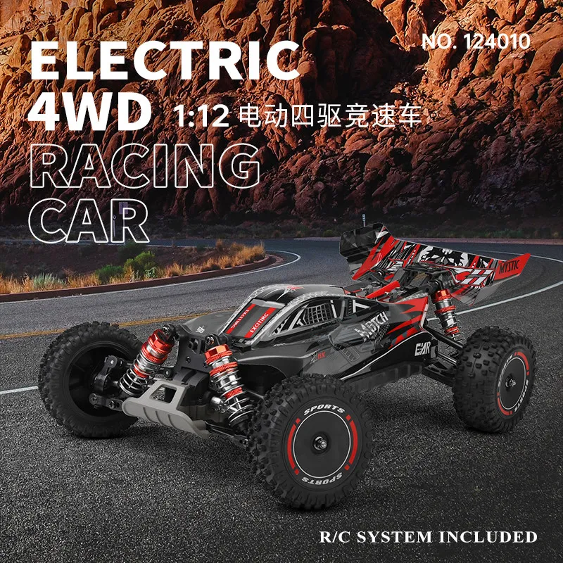 WLtoys 124010 RC Racing Car 1:12 Scale Electric 4WD High Speed Professional Off Road Drift Vehicle For Adult Racing Competition