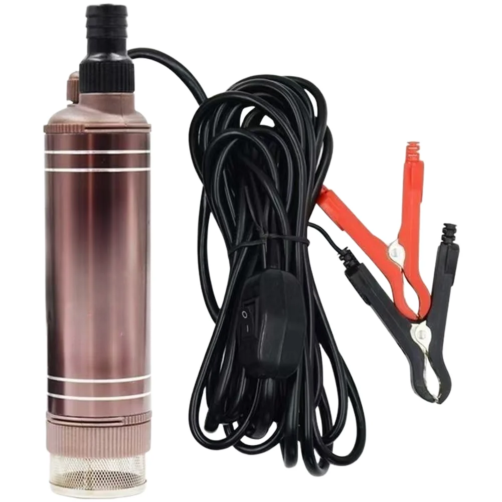 

1PCS Electric Oil Pump 12V/24V Dual Voltage 150W DC Submersible Pump With Three Outlets Aluminum Alloy Power Tool Parts
