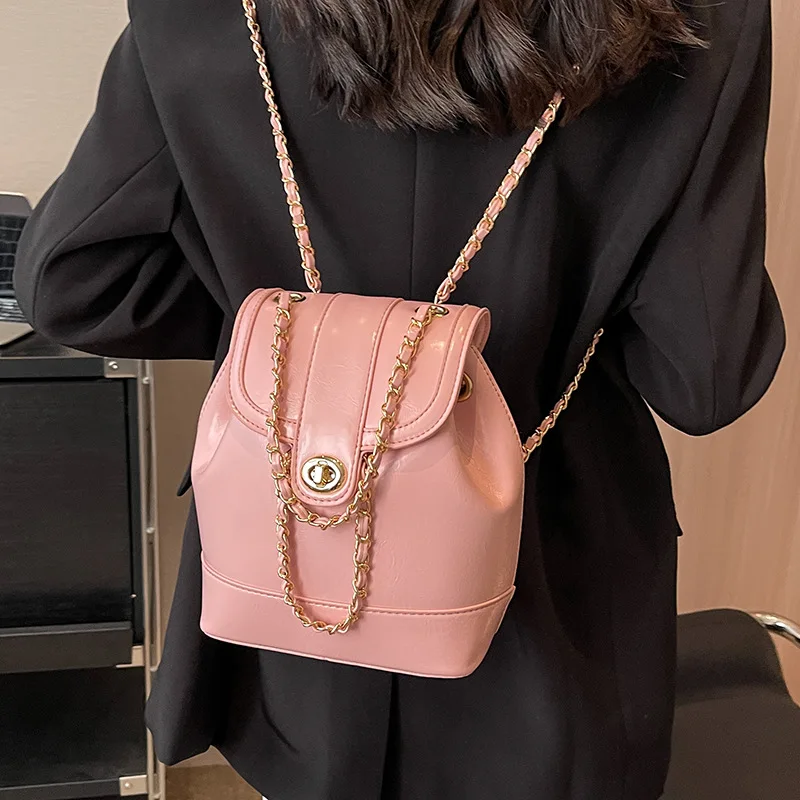 

Premium texture small bag female summer hundreds of new chain cross-body bag explosion models shoulders backpack bucket bag